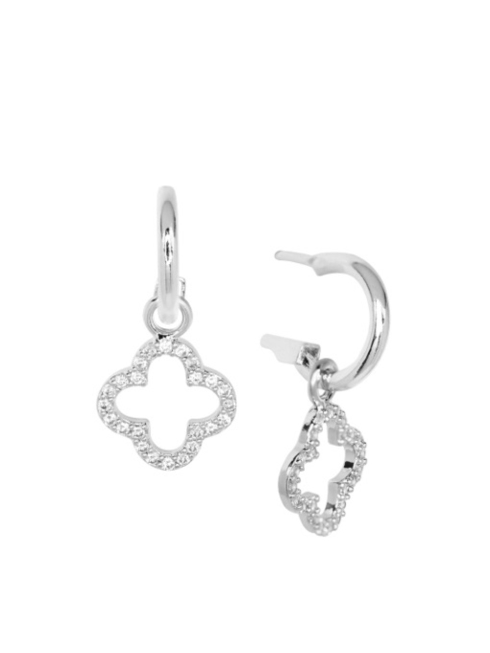 Sterling Silver Clover Earrings | Secret Box New York